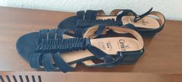 Sandale Wildleder schwarz, Gr.41