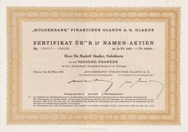 Holderbank, Glarus 1958