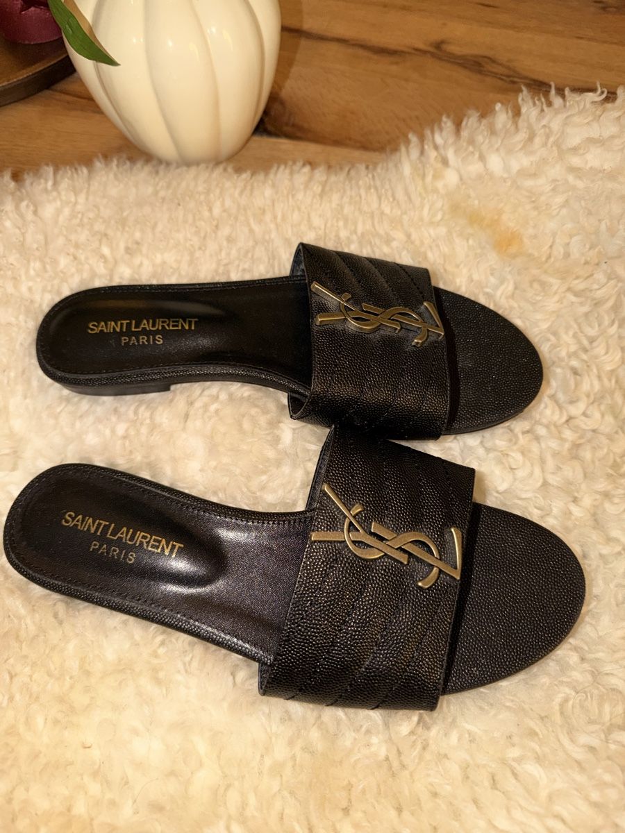 Scarpe da donna: YSL SLIDES SCHWARZ – Nuovo (secondo la descrizione) da Kloten venduto da lene2907