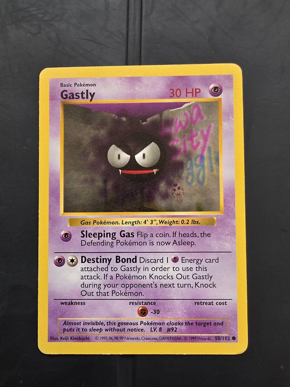 Pokémon Carte collezionabili: Pokemon Karte - Gastly - Shadowless Base Set – Usato da oberbuchsiten venduto da thug4