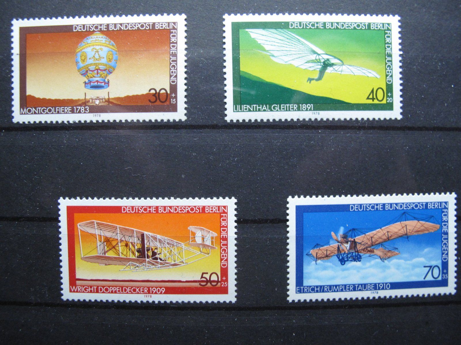 Tutti i francobolli: Berlin 1978 Luftfahrt ** – Usato da Wil SG venduto da fva01