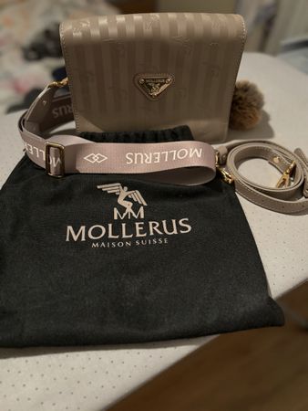 Maison Mollerus Umhängetasche taupe neuwertiger Zustand