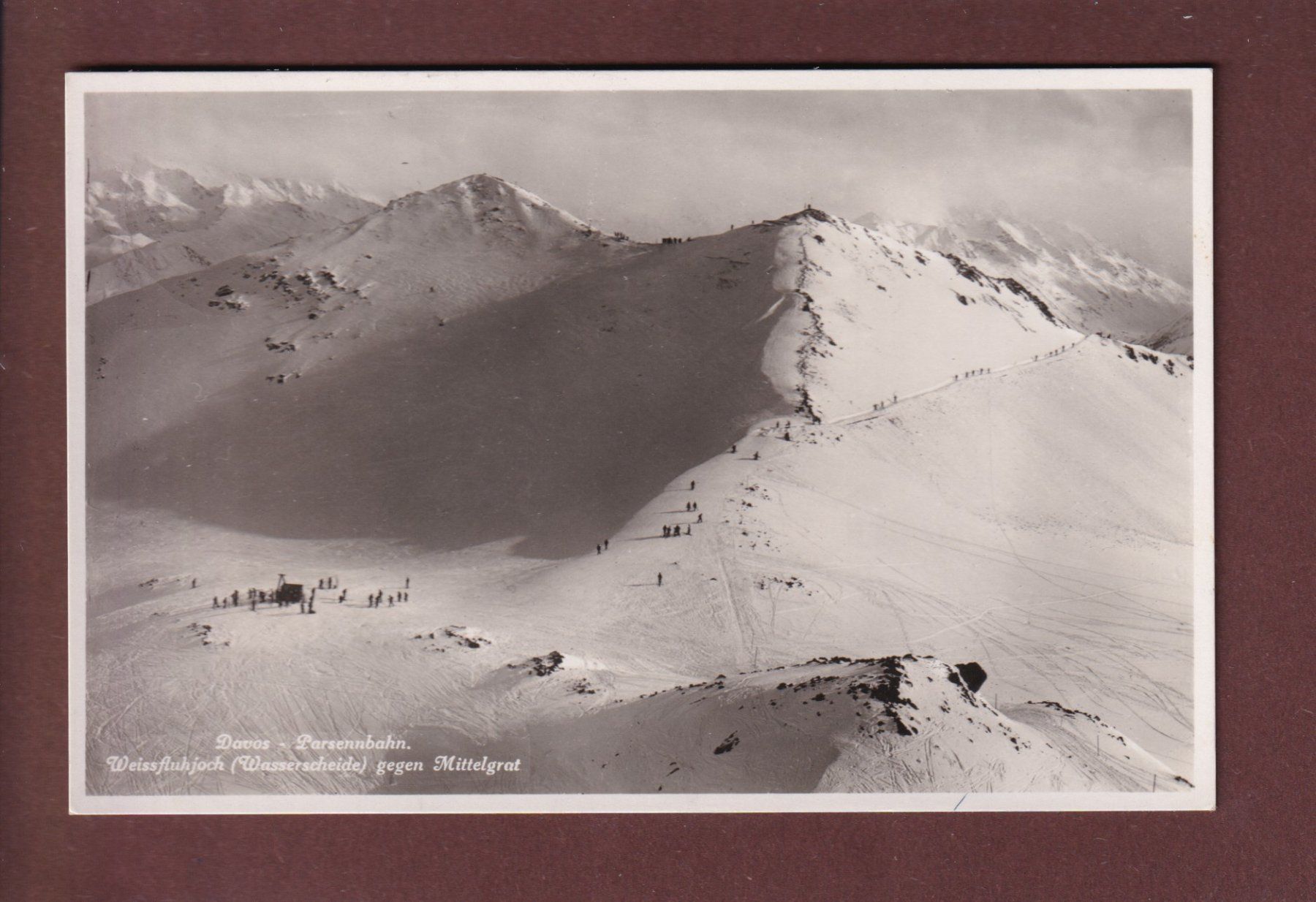 Ansichtskarten: DAVOS - Weissfluhjoch - 1942 – Gebraucht aus Pully von nicecards