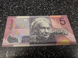 Australien 5 Dollar Banknote Catherine Helen Spence