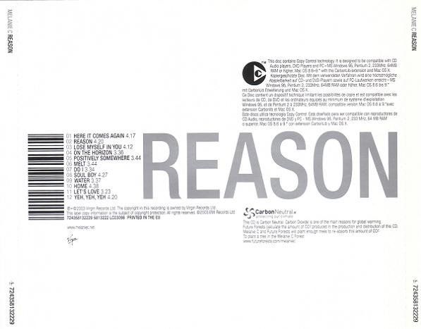CD: Melanie C - Reason [Virgin] – Usato da Unterbch venduto da uqliv 1