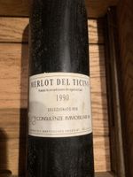 Rotwein Merlot del Ticino 1990 Flasche