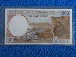 Kamerun 500 Francs (ND) P-201, Zentralafrika, Bankfrisch