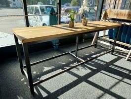 Grosser Stehtisch/Bartisch Eiche Massiv 300 x 80 x 109