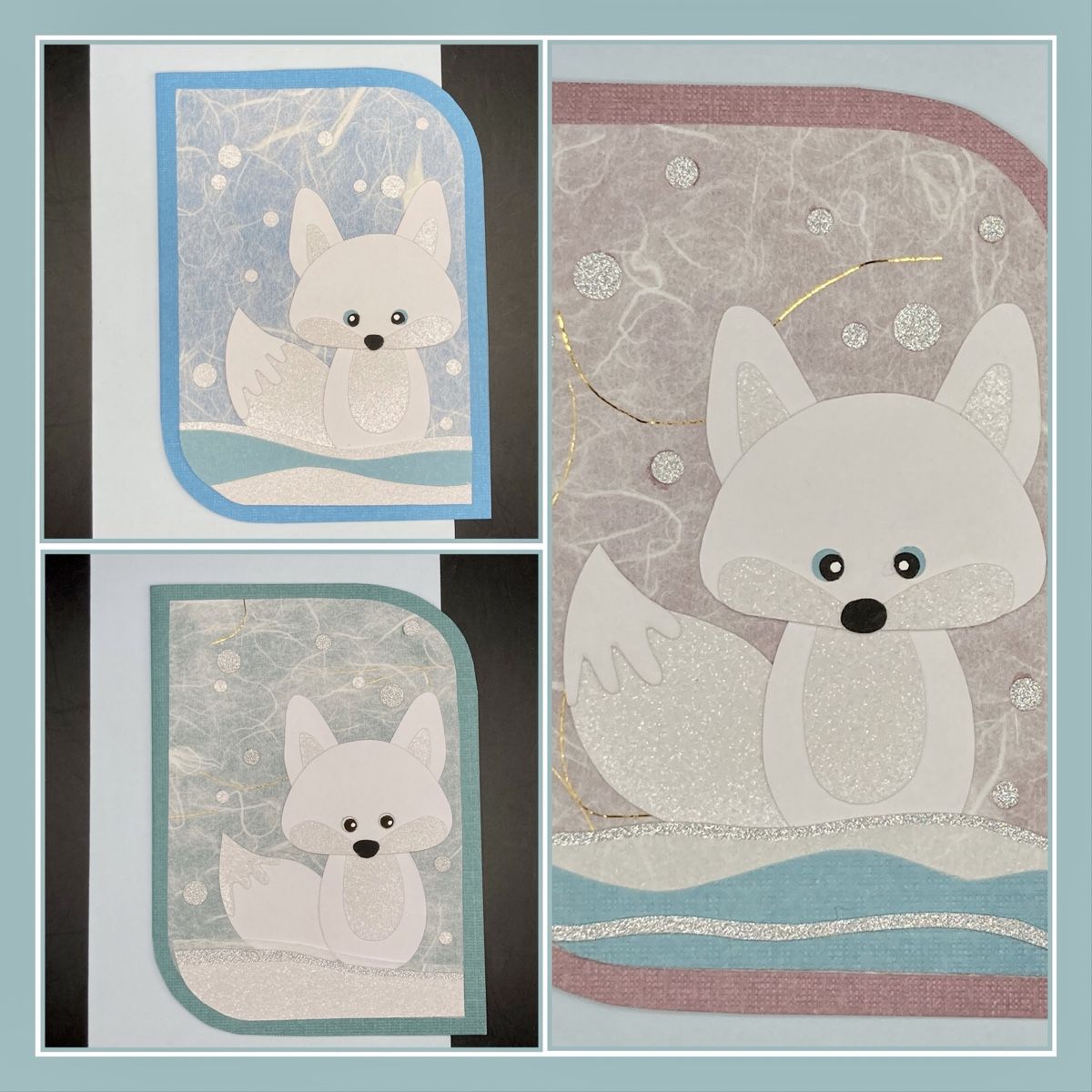 Cartes: Handgemachte Weihnachtskarten, Fuchs, Schneeman, Stern – Neuf avec emballage d'origine à Vinelz par Viewfinder84 2
