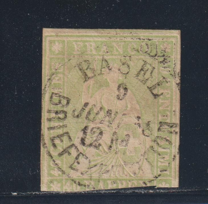 Tous les timbres: Strubel 26 C mit Stempel BASEL – D'occasion à Siebnen par Fstaehli