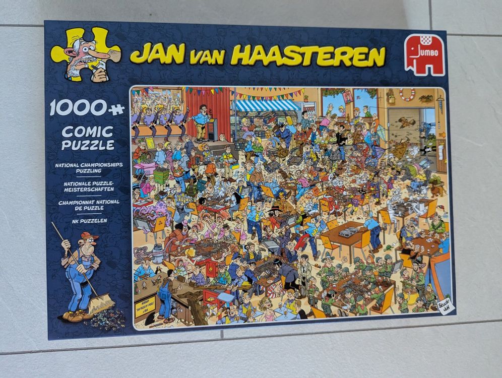 Puzzle 2 x 1000 pièces : Jan van Haasteren : Le magasin de musique et départ en vacances - Jeux