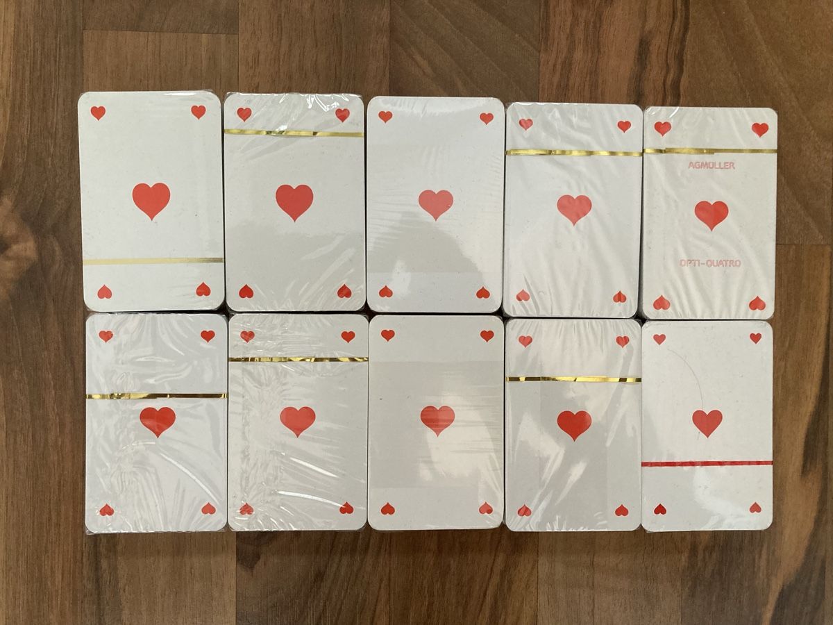 Giochi: 10 Päckli Jasskarten NEU – Nuovo e nell'imballaggio originale da Full-Reuenthal venduto da Firu 1