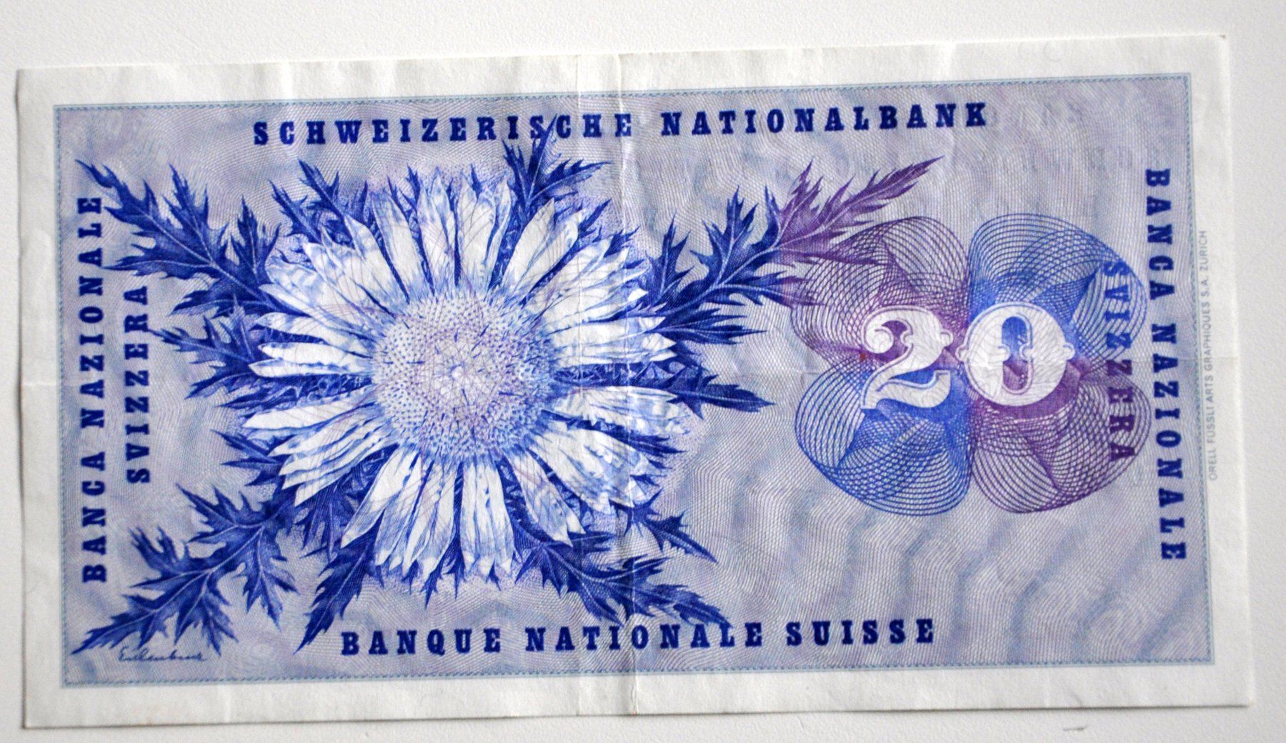 Banconote: 20 Franken Banknote – Usato da Andwil TG venduto da Wanton25 1