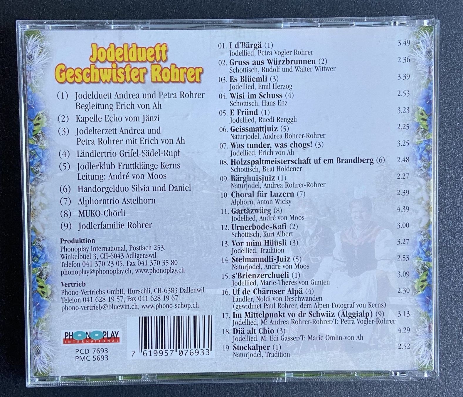 CD: 2  CD  Schweizer Folklore Jodlerklub – Usato da Böckten venduto da Hansi36 2