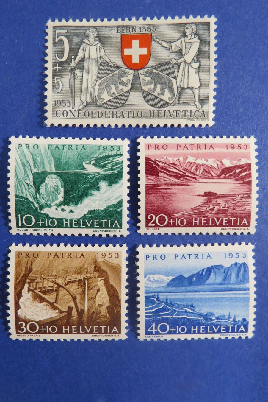 Tutti i francobolli: Serie Pro Patria 1953 postfrisch **, - SBK: 20.-. – Nuovo (secondo la descrizione) da Brunnen venduto da Kumari