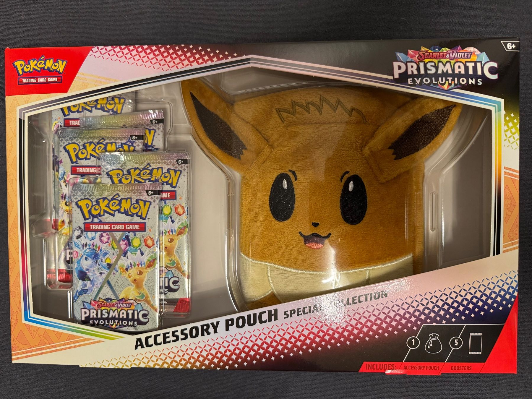 Pokémon Carte collezionabili: Prismatic Evolutions Accessory Pouch Collection Case English – Nuovo e nell'imballaggio originale da Winterthur venduto da Fischinho 2