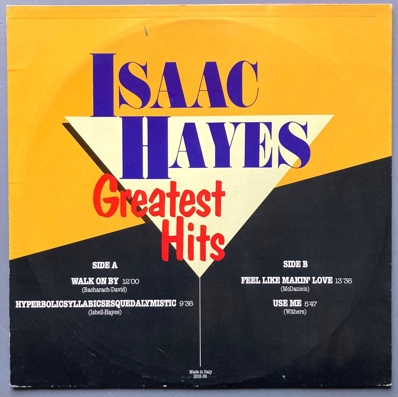 Dischi in vinile: ISAAC HAYES - GREATEST HITS – Usato da Poliez-Pittet venduto da Newtown-Records 1