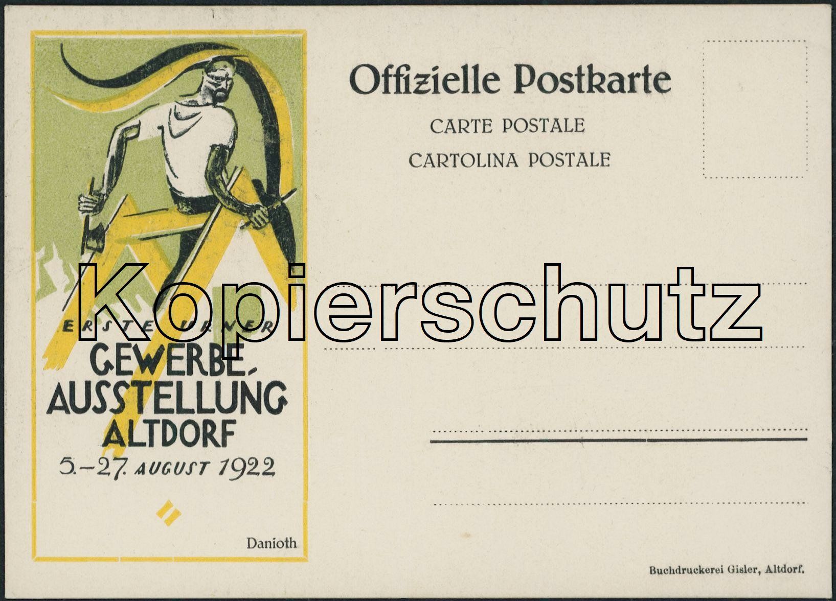 Cartoline postali: UR Altdorf - Ausstellung – Nuovo (secondo la descrizione) da Schindellegi venduto da dolpitz