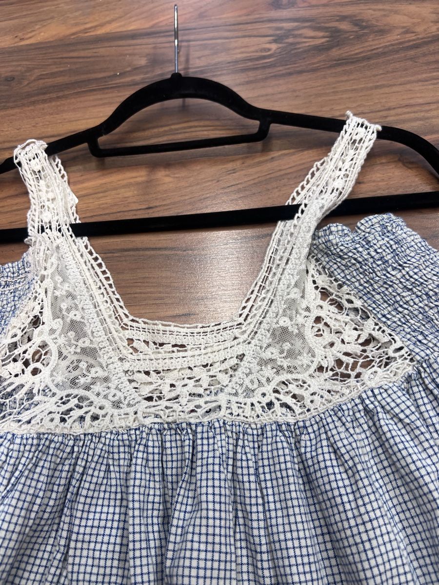 Ewa I Walla Tuniche: Bluse Eva Walla  Tunika  Karo mit Spitze Grösse S – Nuovo (secondo la descrizione) da Burgdorf venduto da puppennetz 1