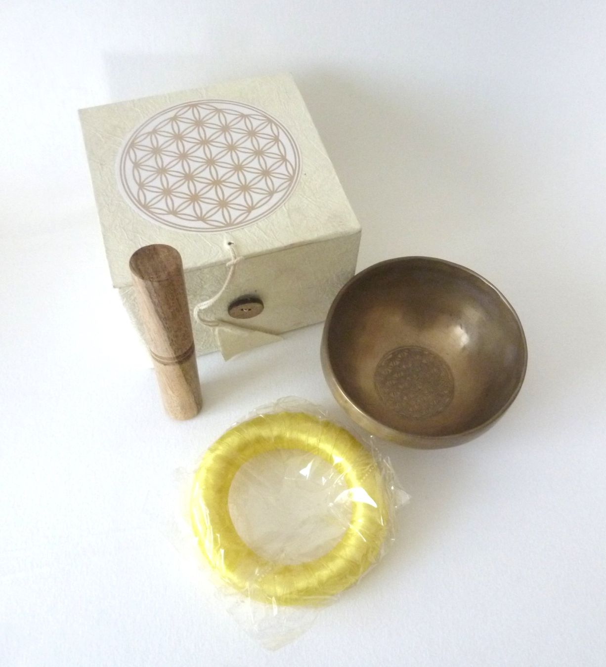 Strumenti musicali: Klangschalen-Set- Blume des Lebens - gross – Nuovo e nell'imballaggio originale da Mauren venduto da Yeelen 2