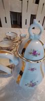 Kaffeeservice Rieber Mitterteich Porzellan Blumen Gold