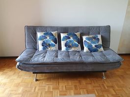 Gratis: Bettsofa (künstliches Wildleder) neuwertig