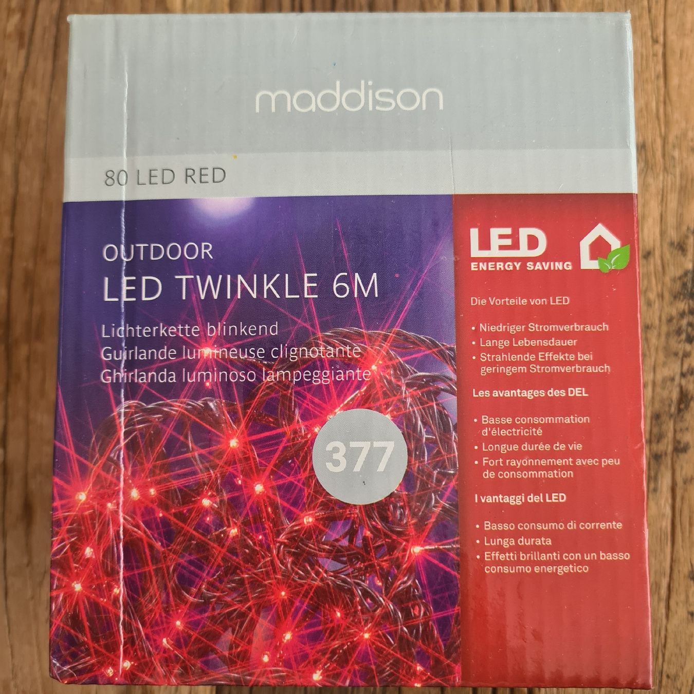 Migros Ghirlande e barre luminose: Red 6m lights – Nuovo (secondo la descrizione) da Lausanne venduto da AndreiB