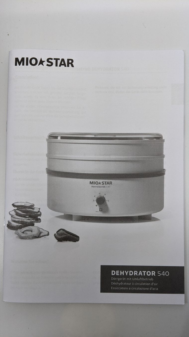 Mio Star Elettrodomestici da cucina: MioStar Dehydrator 540 / Dörrgerät mit Umluftbetrieb – Nuovo (secondo la descrizione) da Rüti ZH venduto da kunstreich_8630 4