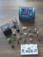 Schwarze Tonie Box "Die drei ???" / Tonies und Tasche 