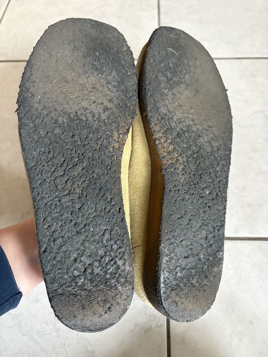 Clarks Scarpe da donna: Clarks Wallabee Wildleder beige Gr. 38 – Usato da Winterthur venduto da sony-6 3