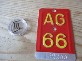 Velonummer Fahrradnummer AG 66