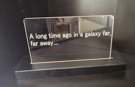Beleuchtetes Star Wars Plexiglas-Schild