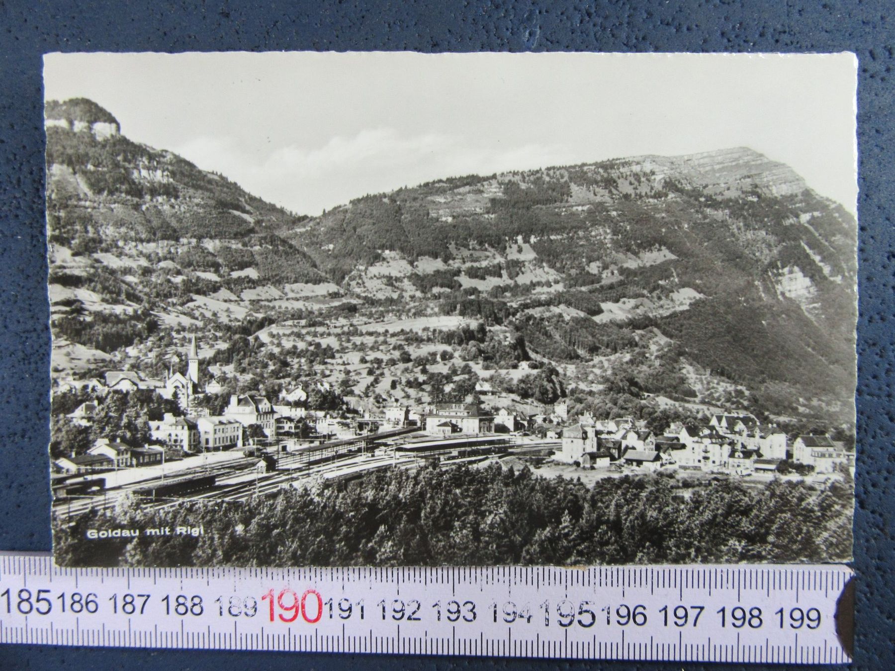 Ansichtskarten: GOLDAU SZ AK MIT RIGI – Gebraucht aus Ettingen von Hausi4711