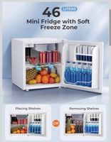 FOHERE Mini Kühlschrank 46L
