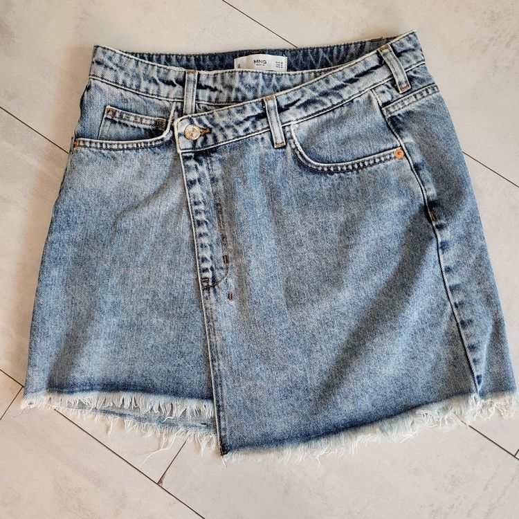 Hollister - Mini-jupe en jean à taille mi-haute - Bleu moyen