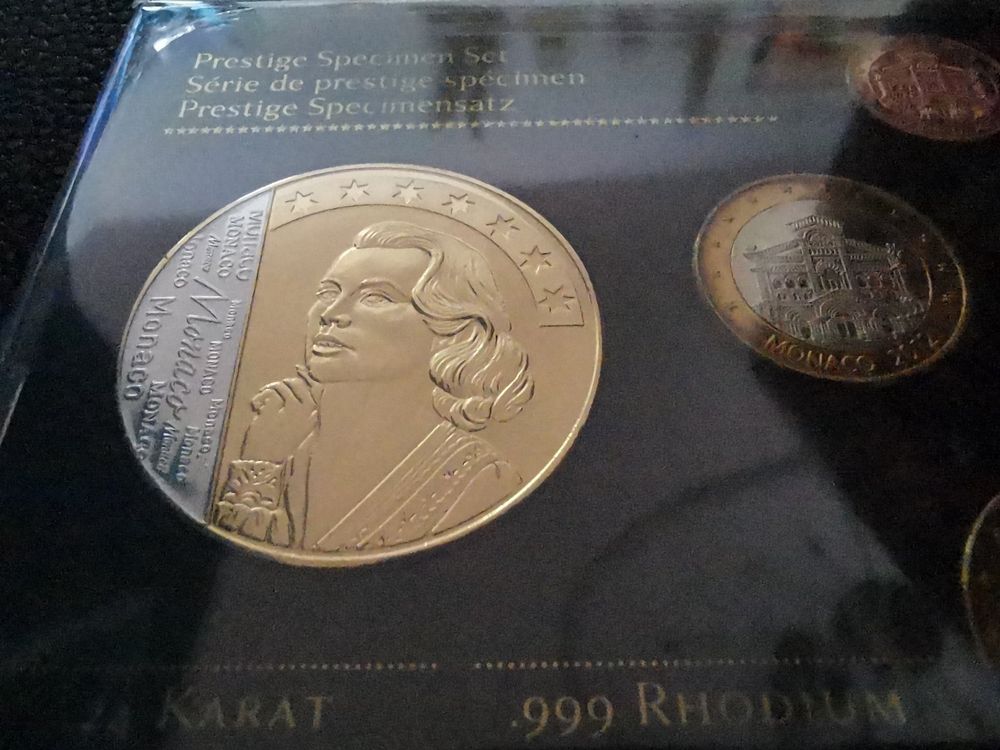 MONACO GRACE KELLY 2012 PRESTIGE SPECIMEN SET 999 RHODIUM (Neu und ...