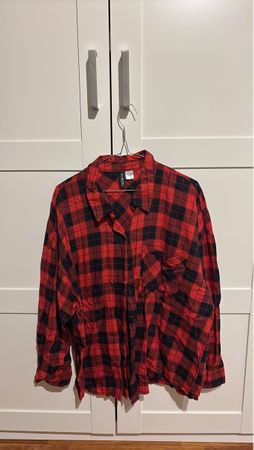 Karo Hemd rot schwarz Grösse L H&M Divided