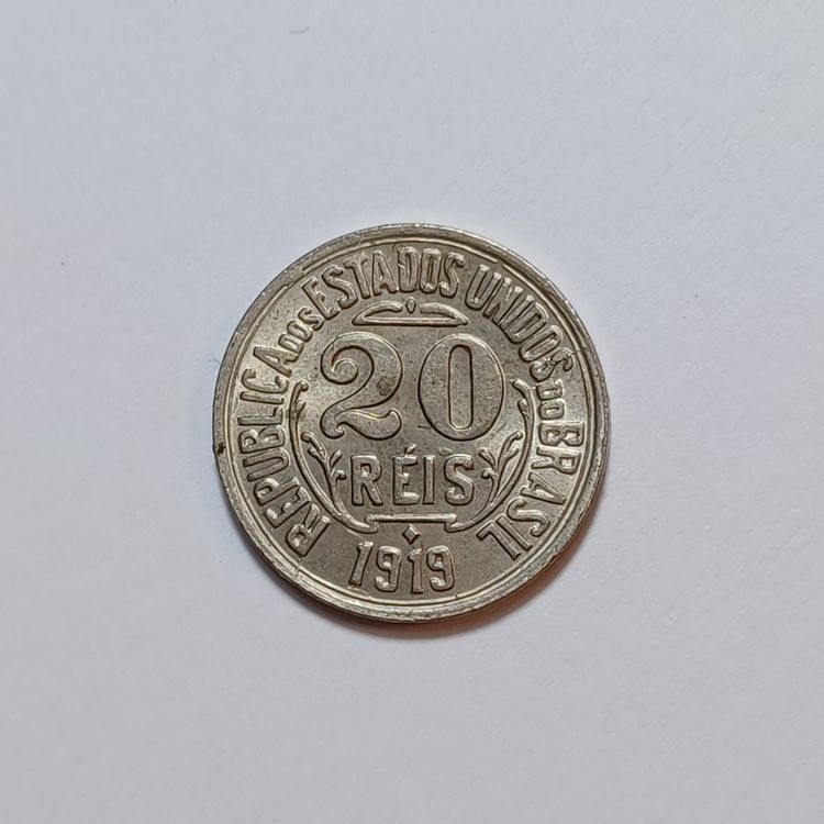 Tutti le monete: 20 Réis 1919 Brasilien unz-stgl – Usato da Pfäffikon ZH venduto da Welt_Muenzen 1