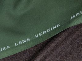 Pierre Cardin Wollstoff Lana Vergine 2.00x1.5m waldgrün