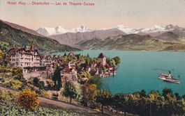 Hotel Moy - Oberhofen - Lac de Thoune  - Suisse 1911