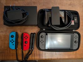 Nintendo Switch Konsole mit Zubehör und Spiel (Mario kart 8)