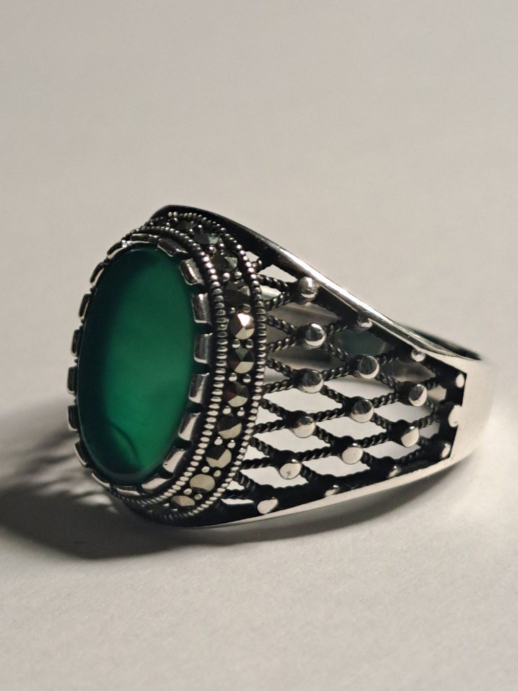 Ringe: 0005 - Bague en argent, Agate, taille 63 – Neu und originalverpackt aus Neuchâtel von NIDAVELIR 1
