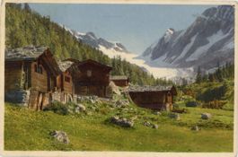 Gletscherstafel  VS  bei Blatten -  Lötschental      um 1930