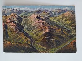 Topographfische AK,Graubünden Thusis Churwalden etc,dat 1919