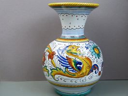 Vase Deruta Keramik Italien. Sehr schöne Handarbeit * 20 cm