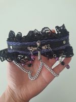 Halsband Choker Gothic Lolita mit Spitze