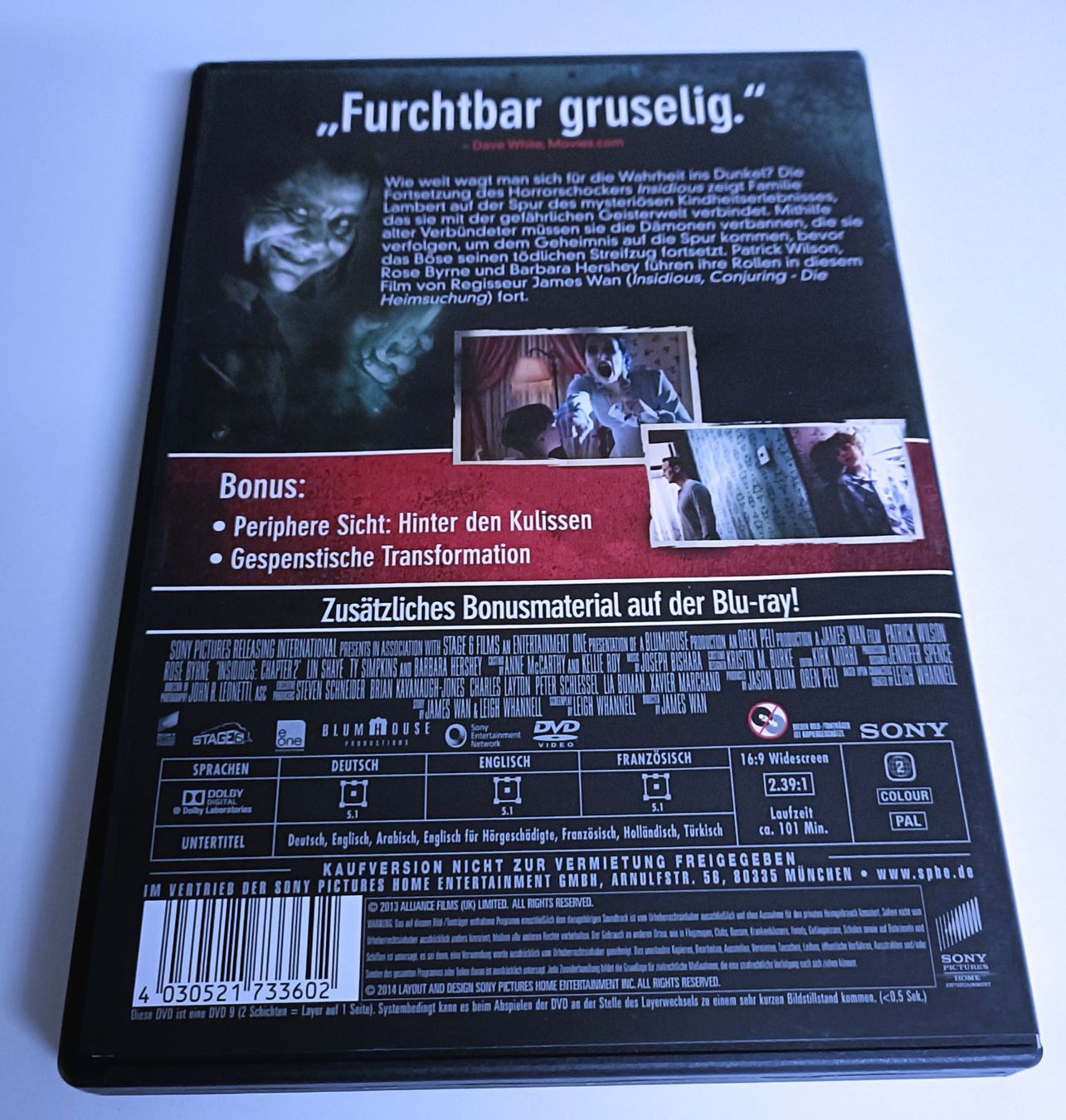 Tutti i DVDs: Insidious 2 – Usato da Köniz venduto da Movieportal007 1