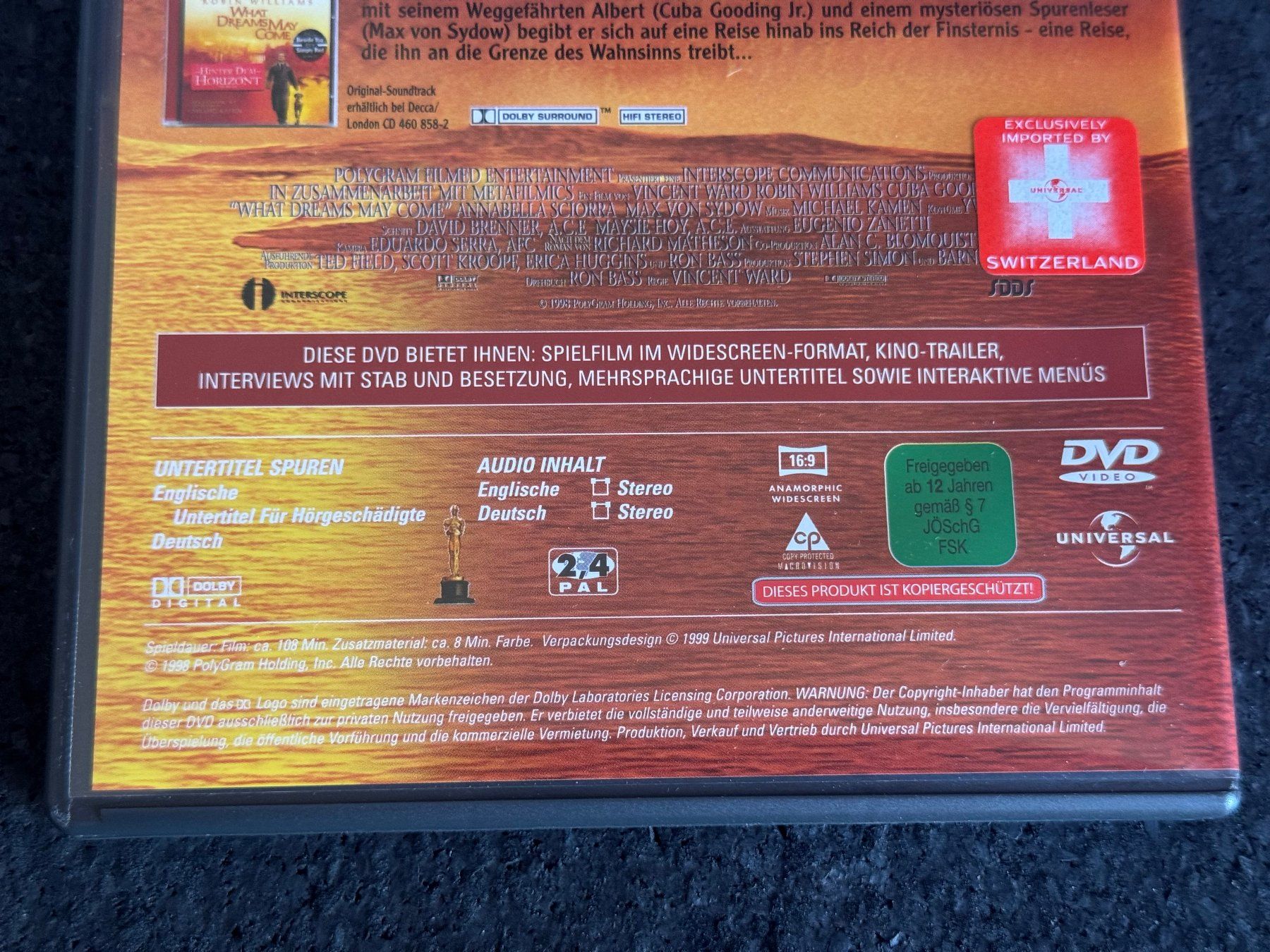 Tutti i DVDs: Hinter dem Horizont DVD EN/DE Robin Williams – Usato da Fribourg venduto da tschjoly 3
