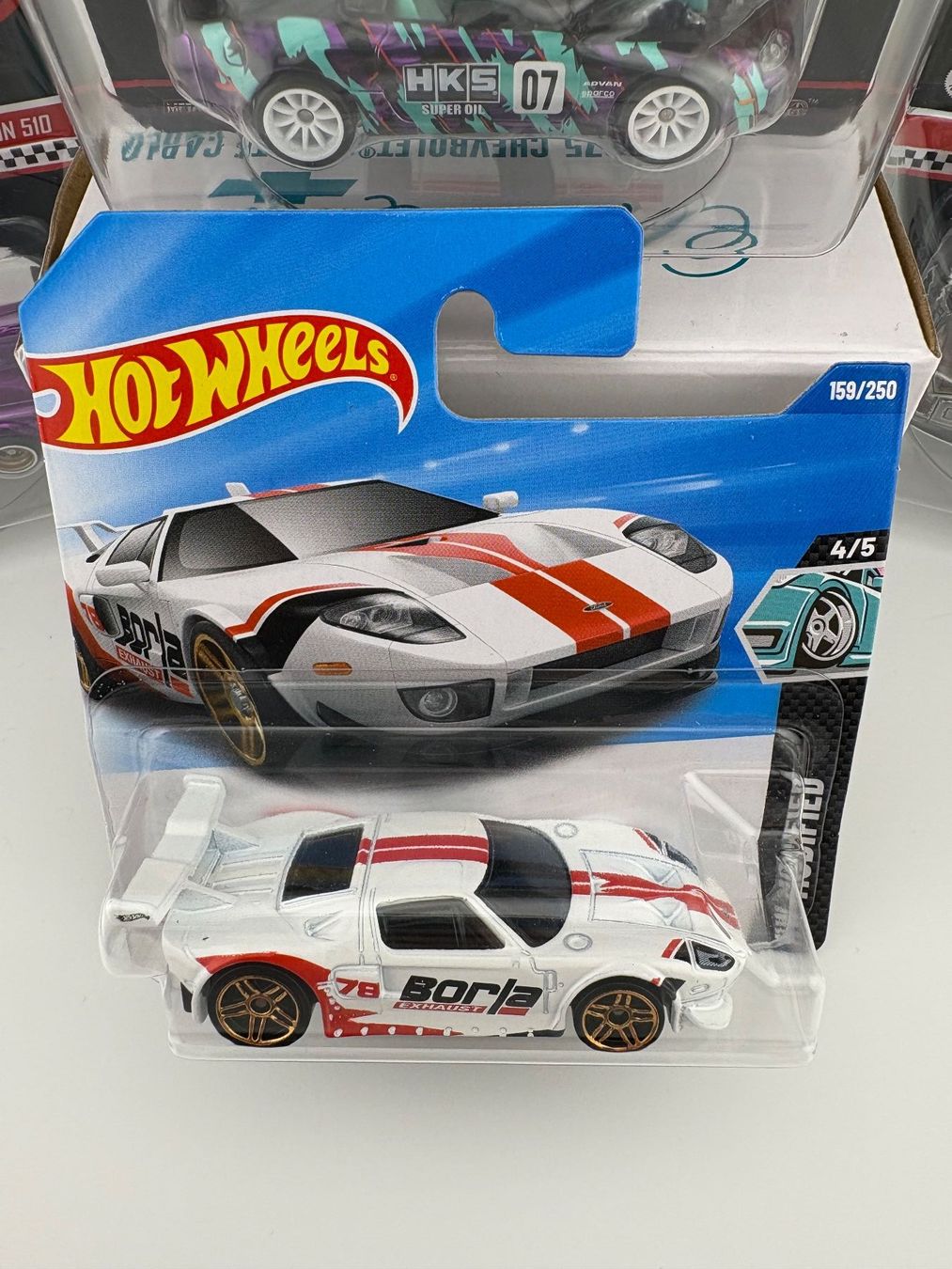Hot Wheels Modellini d'auto: Hot Wheels Ford GT Borla - 2025 - 159/250 – Nuovo e nell'imballaggio originale da Flawil venduto da HeisseReifen 1