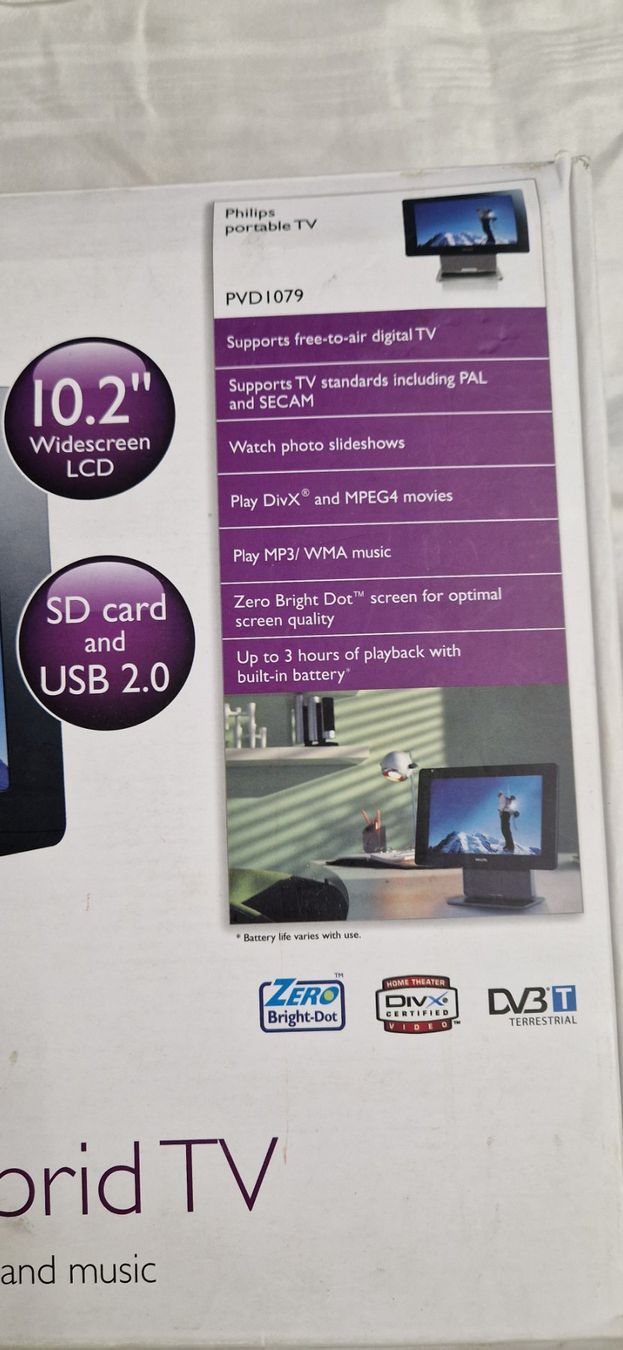 Tragbarer Mediaplayer: PHILIPS PORTABLE HYBRID TV – Gebraucht aus Bilten von Mic2022 8